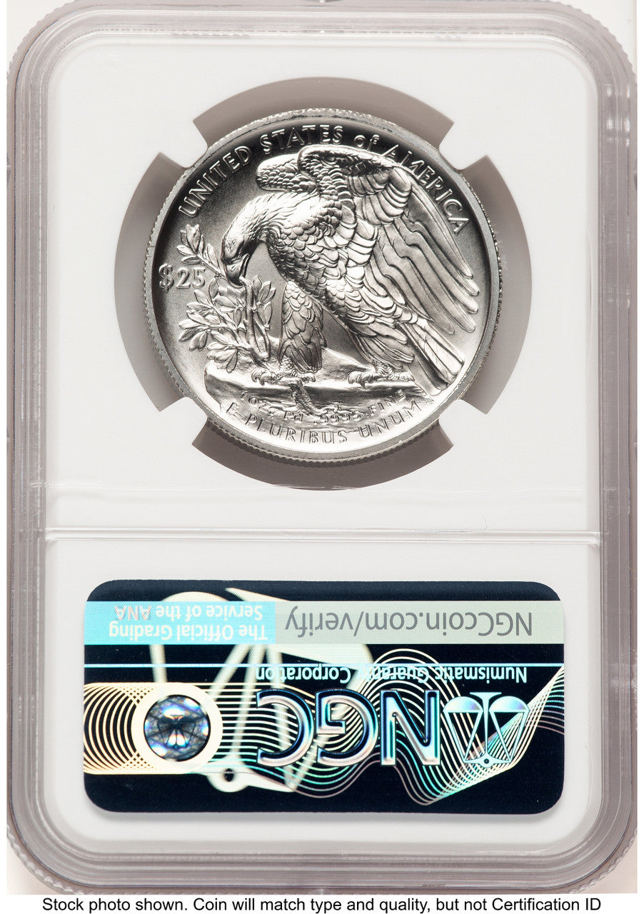 2020-W Palladium Eagle 1 oz Burnished ER Brown Label NGC MS70