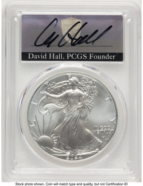 2024-(P) Silver Eagle (Privy Mark) FDI David Hall PCGS MS70