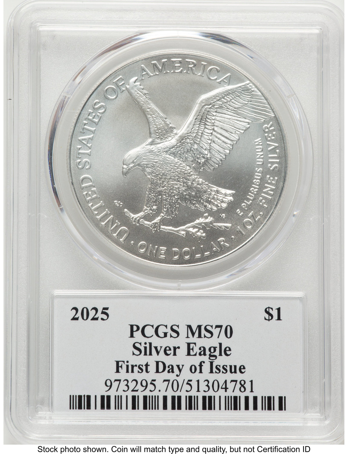 2025 Silver Eagle FDI David Hall PCGS MS70