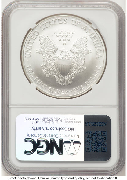 2004 Silver Eagle Mike Castle NGC MS70