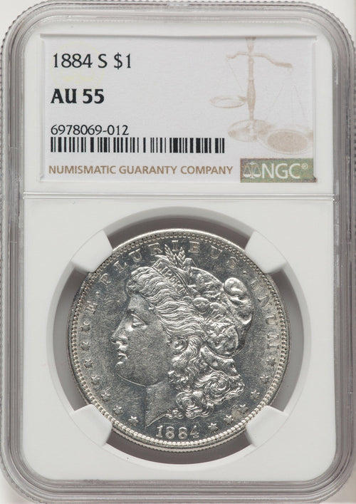 1884-S Morgan Dollar NGC AU55 (777636006)