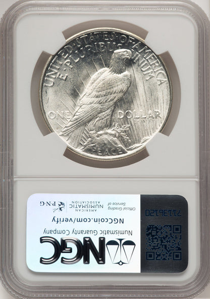 1922-D Peace Dollar NGC MS66 (777831003)