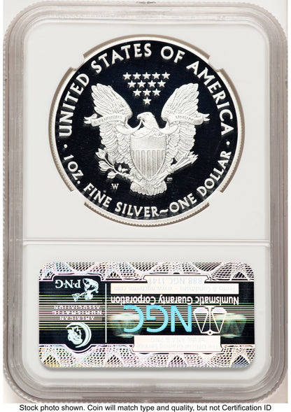 2014-W Proof Silver Eagle 1 oz FR Eagle Label NGC PF70