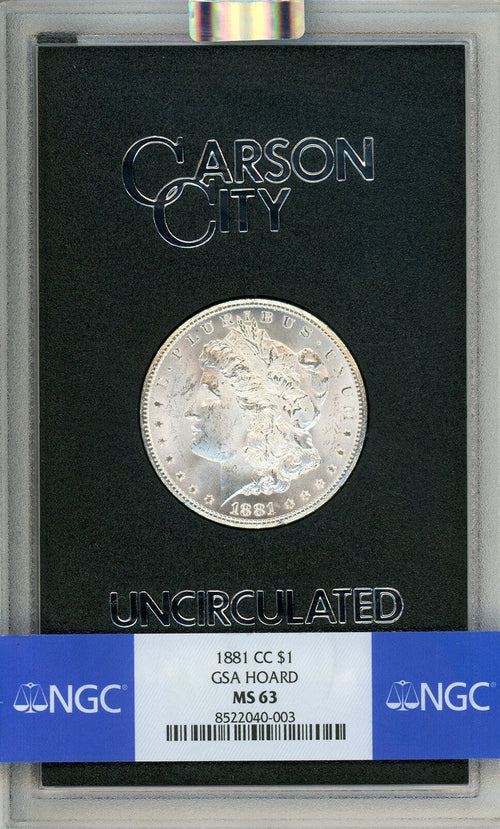 1881-CC GSA Hoard Morgan Dollar NGC MS63 (778573034)