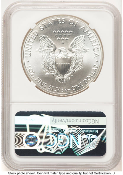 2018 Silver Eagle Brown Label NGC MS70