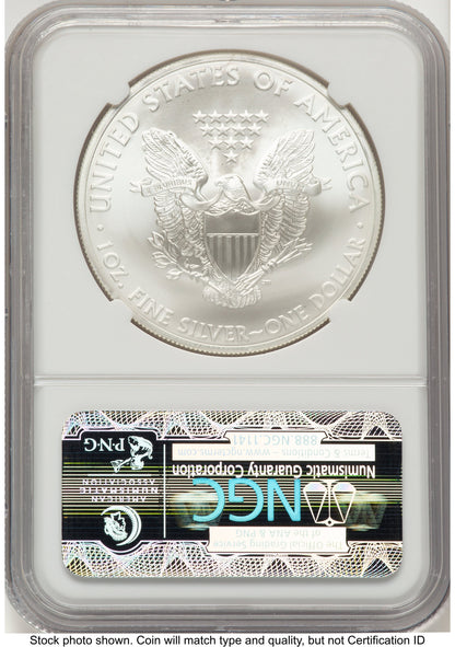 2013-(S) Silver Eagle FR San Francisco Bridge Label NGC MS70