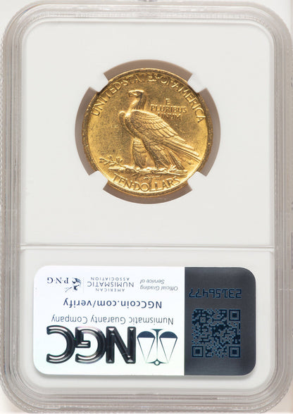 1907 $10 No Motto Indian Eagle NGC MS61 (778949003)
