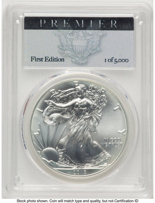 2018 Silver Eagle Premier Label PCGS PR70