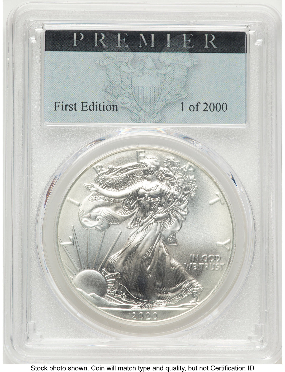 2020 Silver Eagle Premier Label PCGS PR70