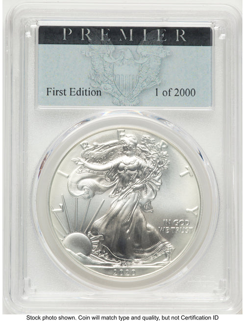 2020 Silver Eagle Premier Label PCGS PR70