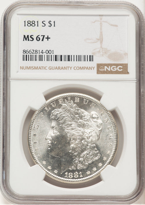 1881-S Morgan Dollar NGC MS67+ (779283002)