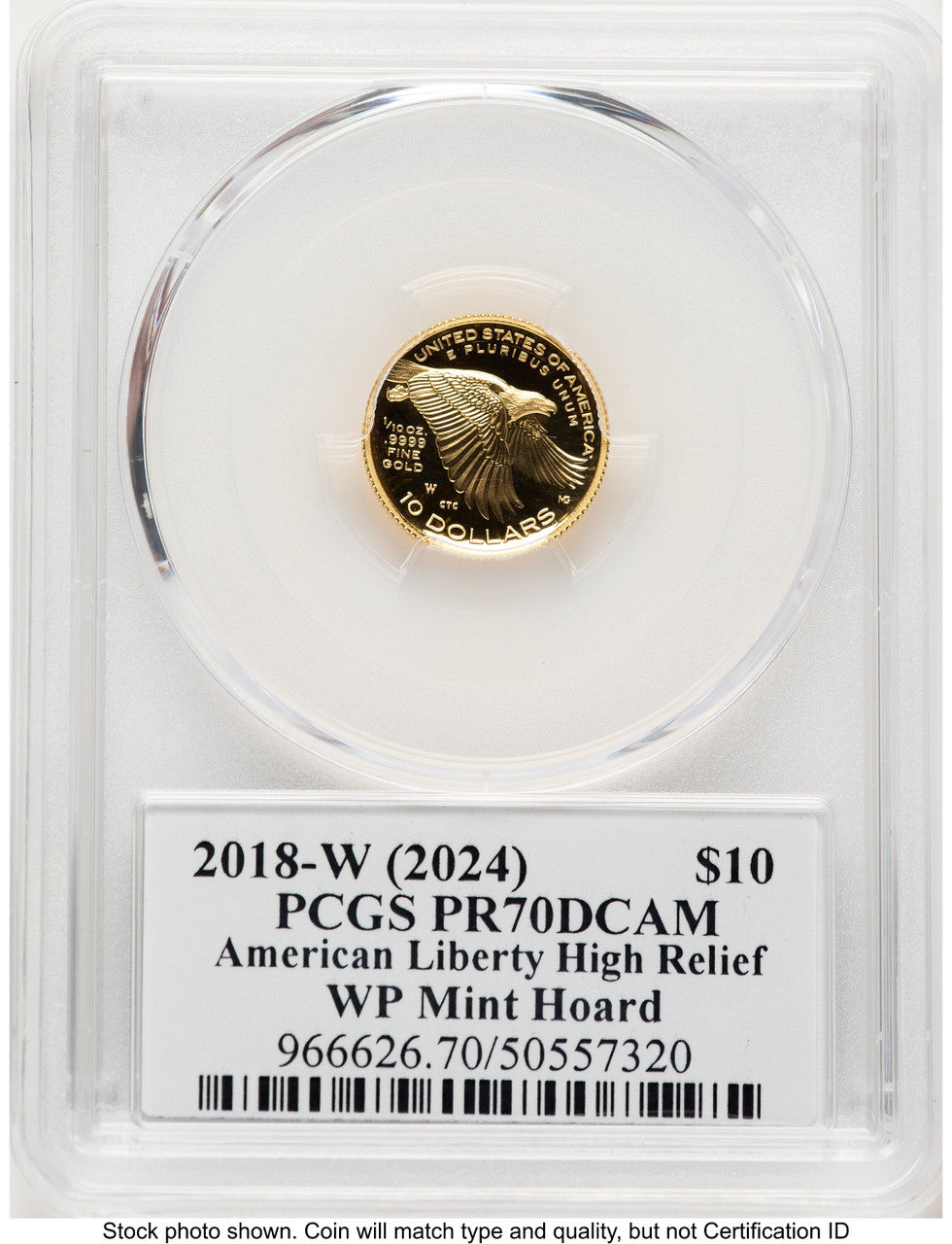 2018-W G$10 American Liberty High Relief WP Mint Hoard David Hall PCGS PR70 (779475006)