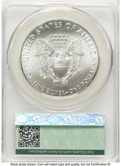 2016 Silver Eagle Ron Drzewucki CACG MS70