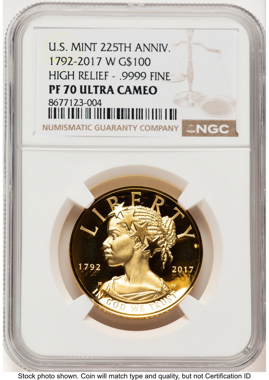 2017-W G$100 American Liberty High Relief Brown Label NGC PF70 (780121013)