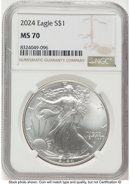 2024 Silver Eagle Brown Label NGC MS70