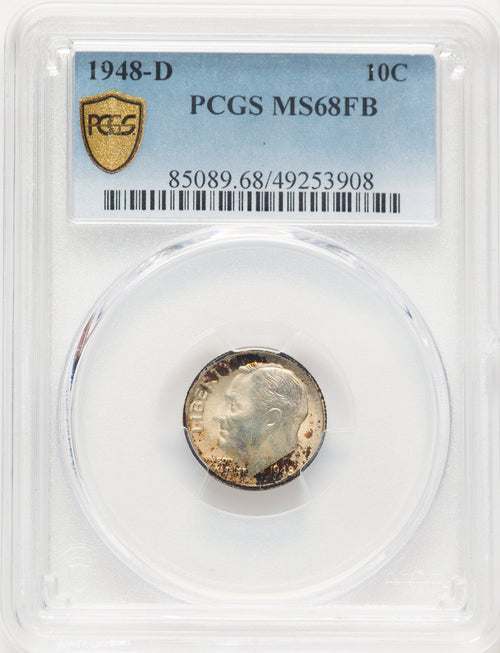 1948-D 10C FB Roosevelt Dime PCGS MS68