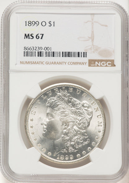 1899-O Morgan Dollar NGC MS67 (780415006)