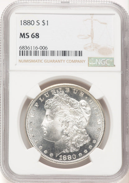 1880-S Morgan Dollar NGC MS68 (780434005)