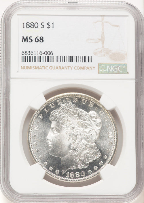 1880-S Morgan Dollar NGC MS68 (780434005)