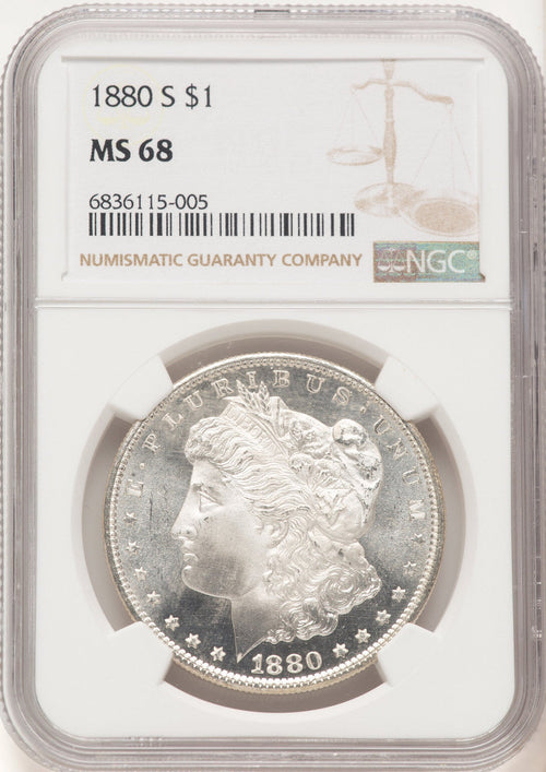 1880-S Morgan Dollar NGC MS68 (780434008)