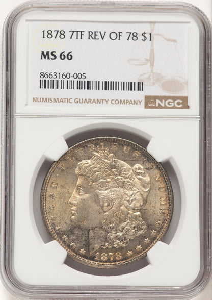 1878 7TF Reverse of 1878 Morgan Dollar NGC MS66 (780477003)