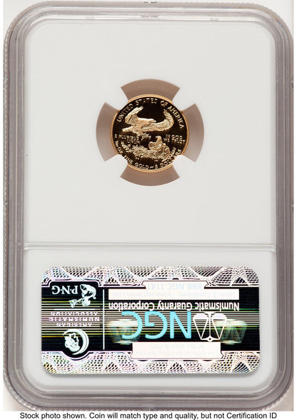 1997-W Proof Gold Eagle 1/10 oz Brown Label NGC PF70