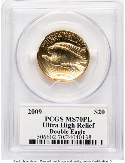 2009 G$20 Ultra High Relief PL John PCGS MS70 Mercanti