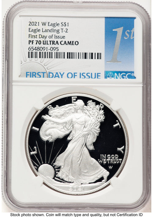 2021-W TY2 Proof Silver Eagle 1 oz FDI 1ST NGC PF70