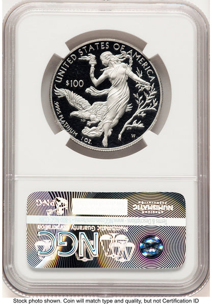 2016-W Proof Platinum Eagle 1 oz ER American Liberty Series Label NGC PF70