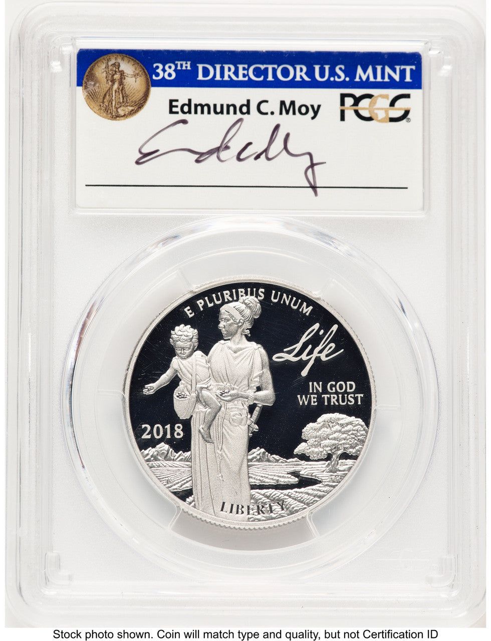 2018-W Proof Platinum Eagle 1 oz FDI PCGS PR70 Ed Moy