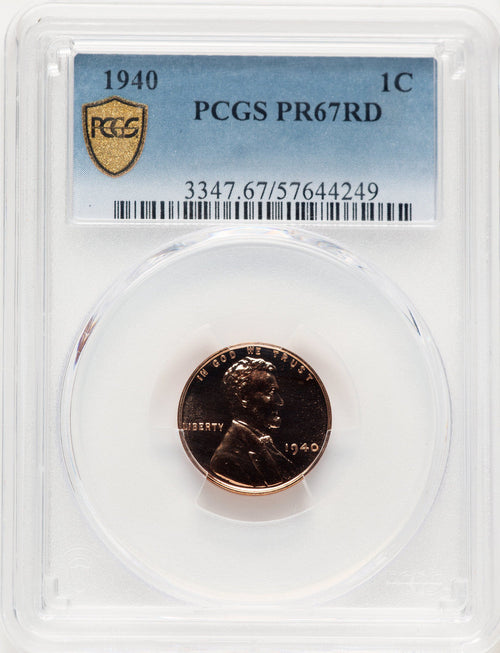 1940 1C RD Proof Lincoln Cent PCGS PR67 (782816005)