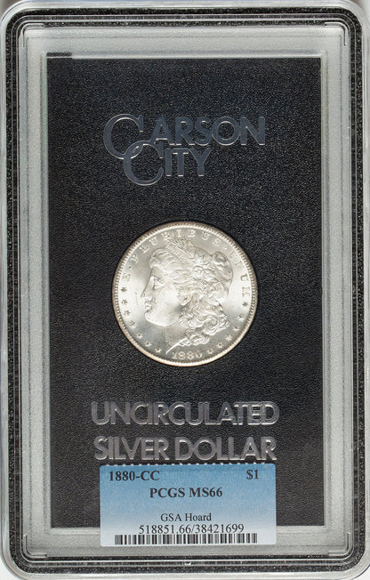 1880-CC GSA Hoard Morgan Dollar PCGS MS66