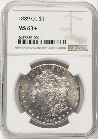 1889-CC Morgan Dollar NGC MS63+