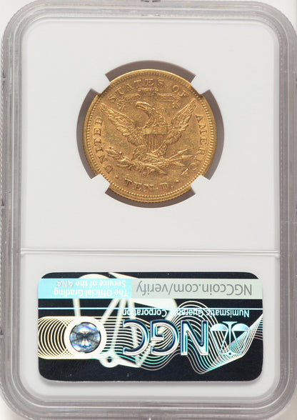 1876-S $10 Liberty Eagle NGC AU55 (782827012)