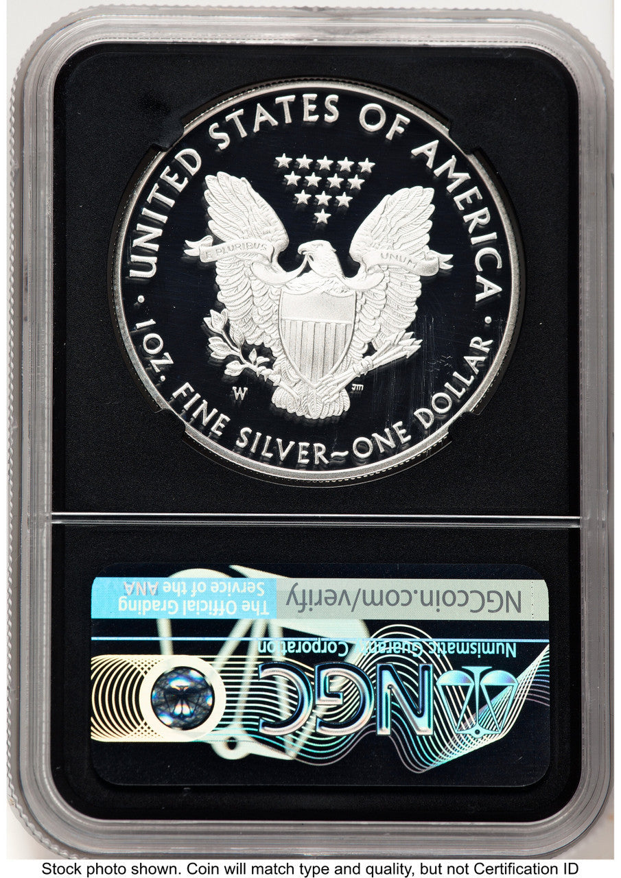 2020-W Proof Silver Eagle 1 oz FDI John Philadelphia NGC PF70 Mercanti