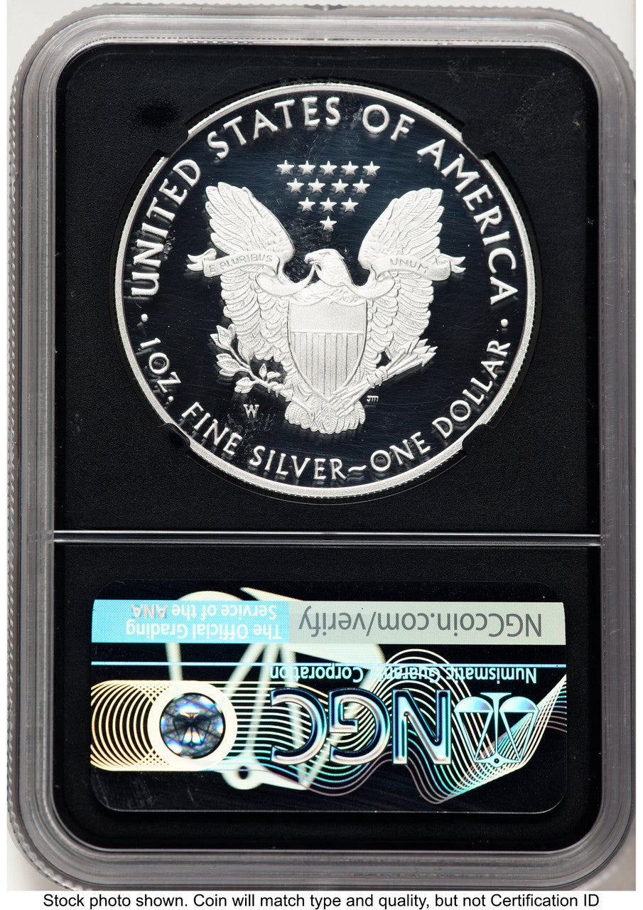 2021-W TY1 Proof Silver Eagle Congratulations Set FDI NGC PF70 Mercanti Signed