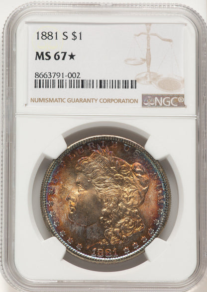 1881-S Morgan Dollar NGC MS67