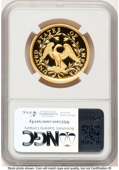 2024-(W) Gold 230th Anniversary Flowing Hair Medal FDI Flowing Hair Label NGC PF70