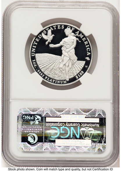 2011-W Proof Platinum Eagle 1 oz ER Blue NGC PF70