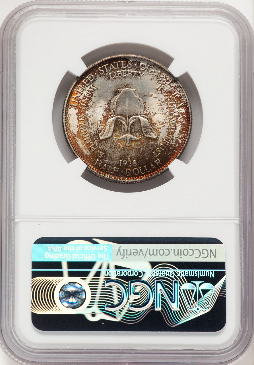 1938 50C New Rochelle Commemorative Silver NGC MS68