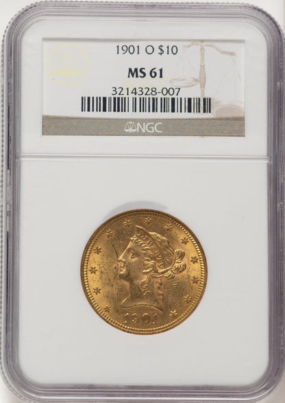 1901-O $10 Liberty Eagle NGC MS61 (783276018)