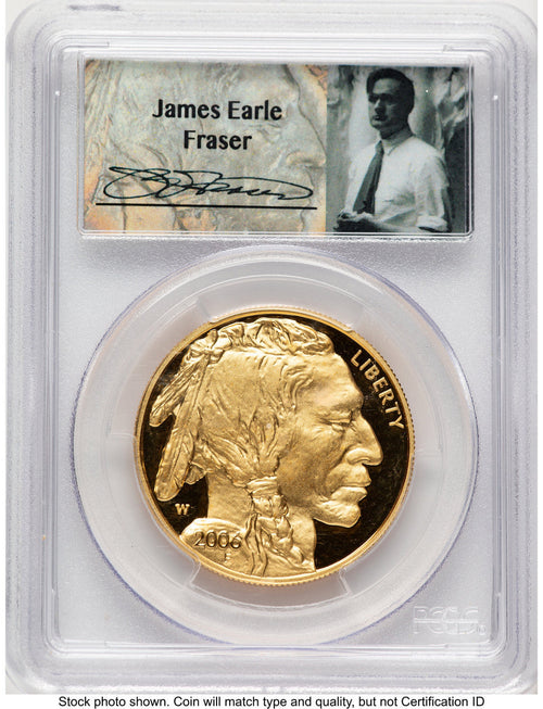 2006-W Proof Gold Buffalo 1 oz James Earle Fraser PCGS PR70