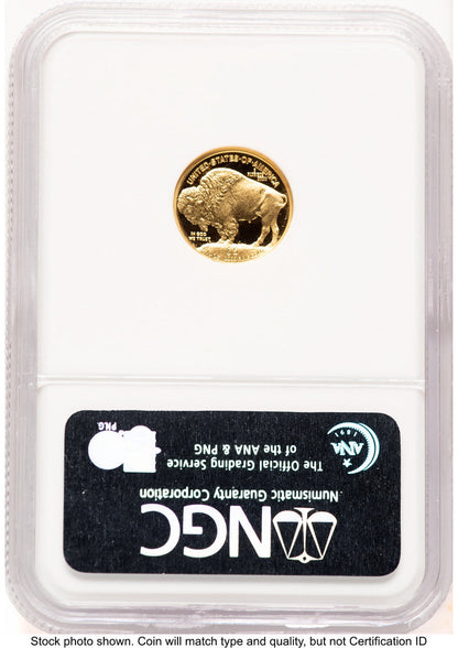 2008-W Proof Gold Buffalo 1/10 oz ER Blue NGC PF70 (783478002)