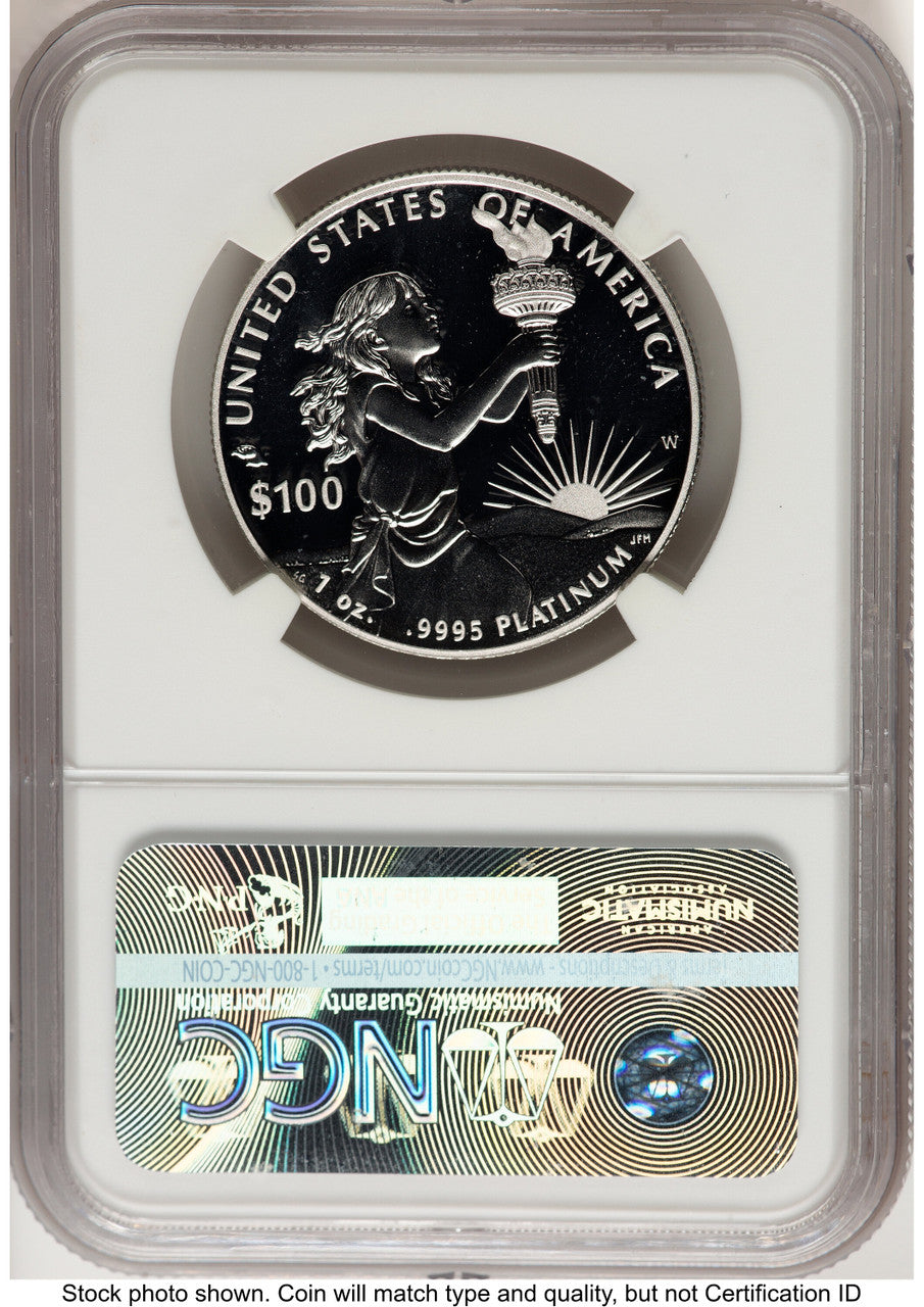 2014-W Proof Platinum Eagle 1 oz ER Kenneth Bressett Red Book NGC PF70