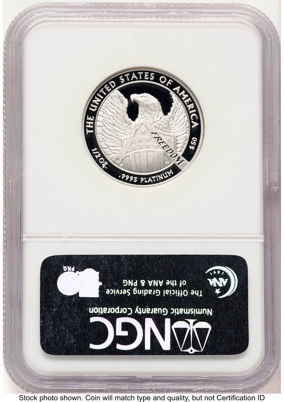 2007-W Proof Platinum Eagle 1/2 oz 10th Anniversary Label NGC PF70
