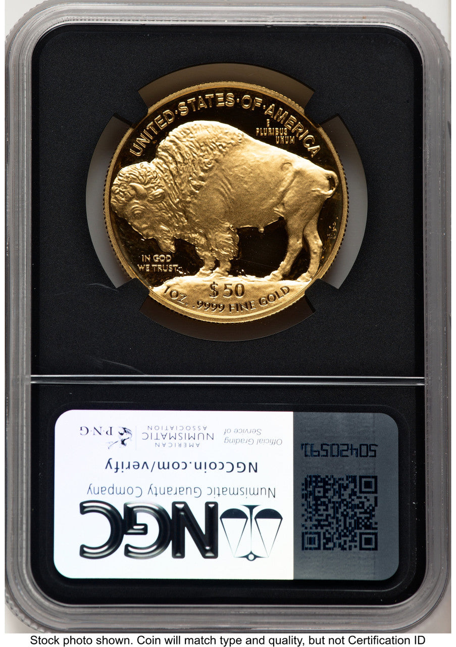 2024-W Proof Gold Buffalo 1 oz AR David J Ryder TBE Label NGC PF70