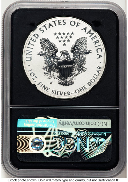 2013-W Proof Silver Eagle 1 oz ER Miles Standish NGC PF70