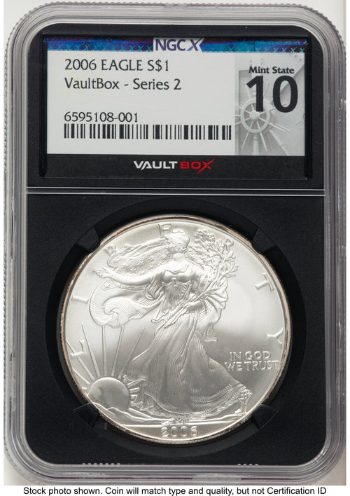 2006 Silver Eagle Vault Box Series 2 NGCX MS10