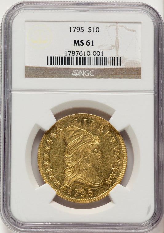 1795 $10 13 Leaves Early Eagle NGC MS61