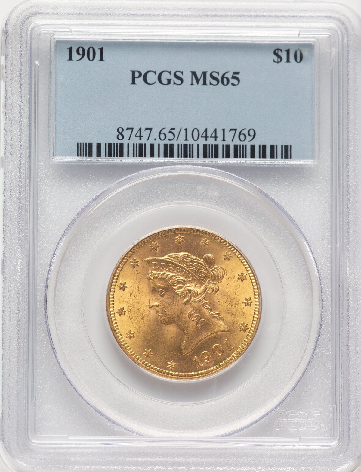 1901 $10 Liberty Eagle PCGS MS65